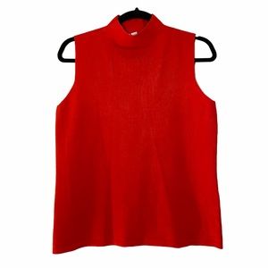 Nine West Sleeveless Top Size L Red